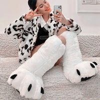Cute Bear Claw Winter Boots